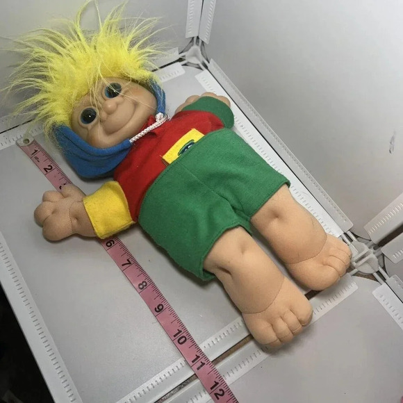 Vintage Russ Berrie Troll Kidz Buster Boy 12" Doll - Picture 2 of 3